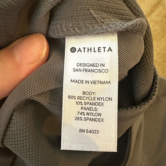Athleta Headlands Hybrid Tight Gray Womens Size 6 - Picture 8 of 8